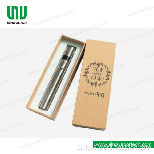 Top Selling Vamo V6 Kit Stainless Steel Ecigator Vamo KSD Vamo Vaporizer 510/Ego Thread